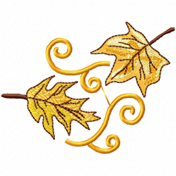 Leaves Embroidery Design 11